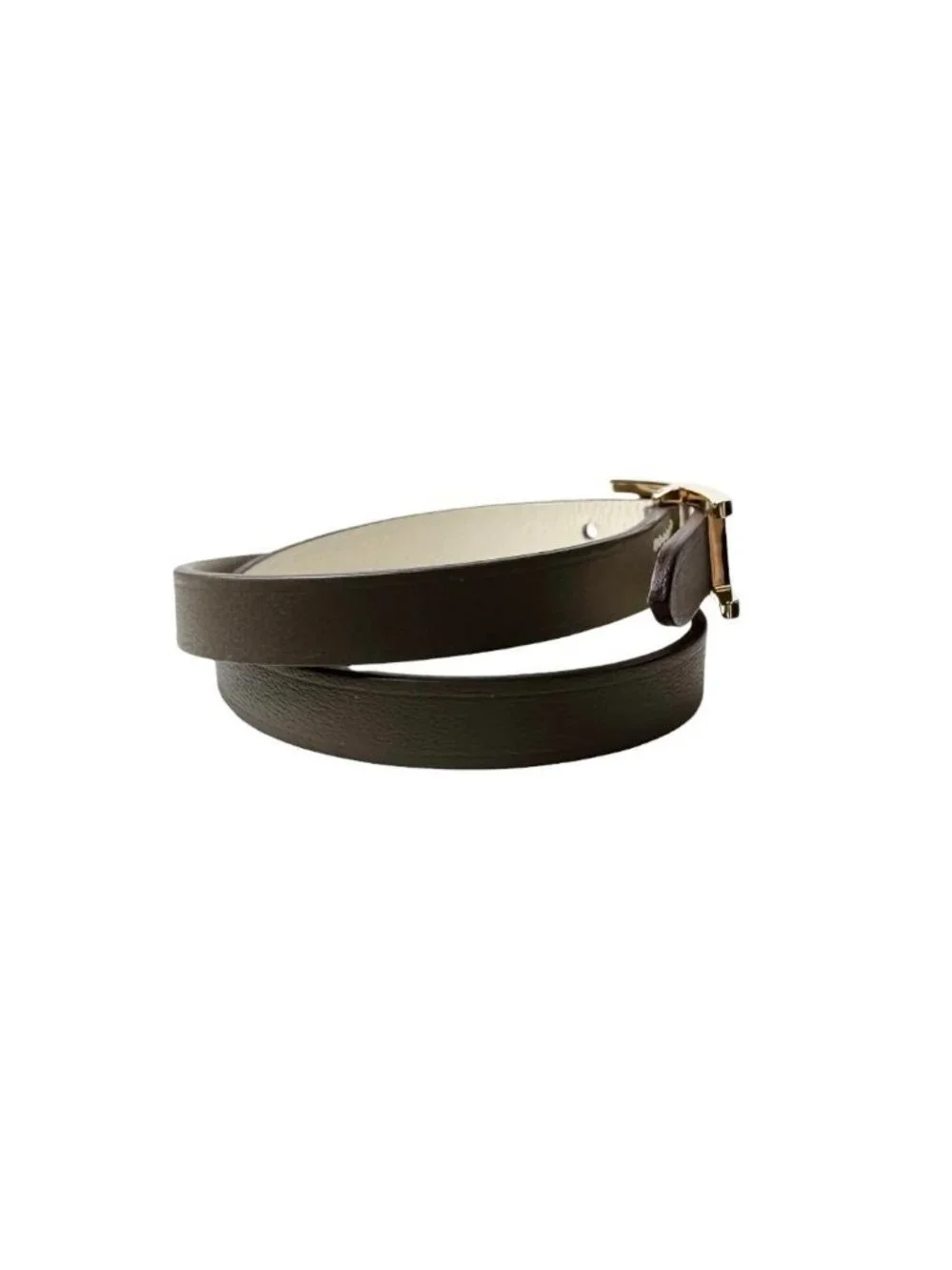 Hermes Behapi Double Tour Bracelet Gold Etoupe